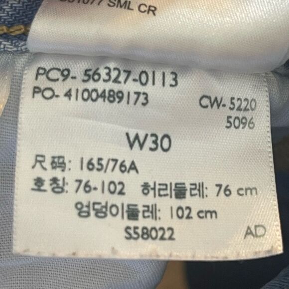 Levi’s 501 button fly cut offs jean denim shorts, size 30 - Picture 9 of 9